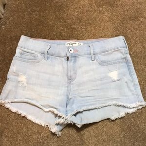 Abercrombie light washed jeans shorts